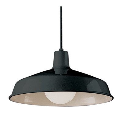 Trans Globe Lighting 1100 BK 1 Light Pendant in Black